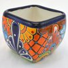 Avera Products Talavera 5 in. H X 5 in. D Ceramic Bubble Planter Multicolored APG401050